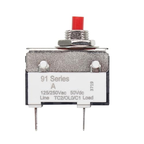 HMCOCOOFM 1PC 91 Series 2A Circuit Breaker with Overload Protector Switch von HMCOCOOFM