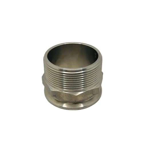 HMCOCOOFM 2"(DN50) BSPT Male to Tri Clamp Adapter 304 Stainless Steel 64mm clamp Ferrule von HMCOCOOFM