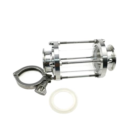 HMCOCOOFM 2inch (64mm OD) Tri Clamp Flow Sight Glass Ferrule End Diopter Fit 51mm Pipe SUS 304 Stainless Steel von HMCOCOOFM