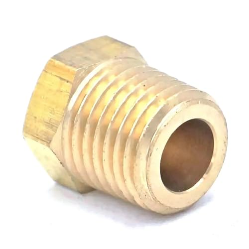 HMCOCOOFM 3/8" NPT Male Hex End Brass Pipe Fitting Connector Adapter Water Gas Oil Fuel Max Pressure 229 PSI HMCOCOOFM 3/8" NPT Male Hex End Brass Pipe Fitting Connector Adapter Water Gas Oil Fuel Max Pressure 229 PSI von HMCOCOOFM