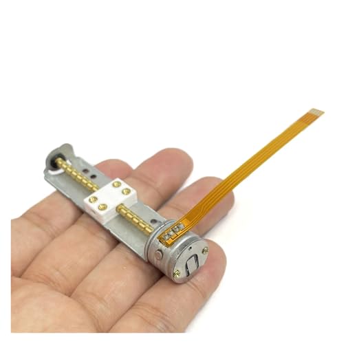 HMCOCOOFM 45mm Stroke 15mm Linear Stepper Electronic Starter DC 5V 6V 2-Phase 4-Wire Stepping Electronic Starter with Screw Rod Nut von HMCOCOOFM