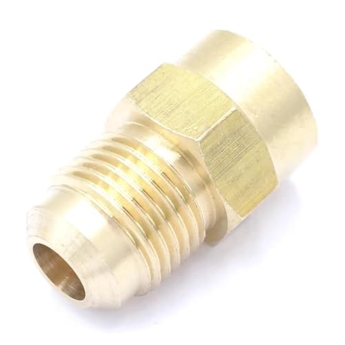 HMCOCOOFM SAE Male 5/8"-18 UNF Fit Tube OD 3/8" x 1/4" NPT Female Brass SAE 45 Degree Pipe Fitting Connectors 1000 PSI HMCOCOOFM SAE Male 5/8"-18 UNF Fit Tube OD 3/8" x 1/4" NPT Female Brass SAE 45 Degree Pipe Fitting Connectors 1000 PSI von HMCOCOOFM