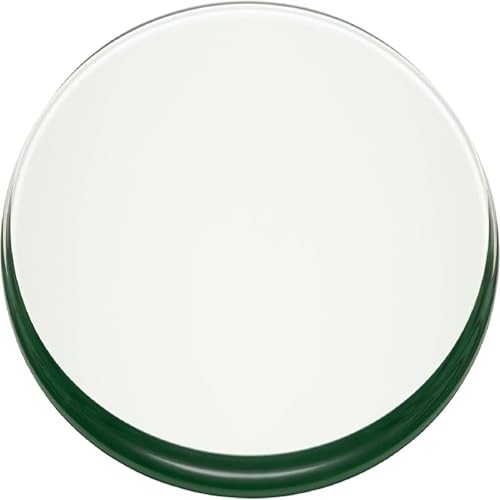 Runde Tischplatte aus gehärtetem – 1/4 Zoll dicke Glasoberfläche, sicher flach poliert, vielseitig einsetzbar for Esstisch, Terrasse, Kaffee- und Beistelltisch(78CM(30.7IN)) von HMDVAPJCR