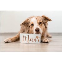 Hundenapf Katzennapf Keramik Weiß Personalisiert Mit Name Napf Fressnapf von HMDesignrundumsPferd