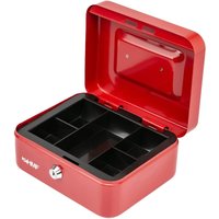 HMF - 10120-03 Geldkassette Münzeinsatz, 20 x 16 x 9,5 cm, rot von HMF