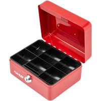 HMF - 10215-03 Geldkassette Münzeinsatz, 15 x 12 x 8 cm, rot von HMF