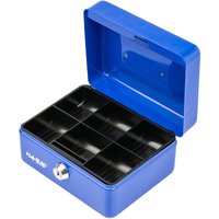 HMF - 10215-05 Geldkassette Münzeinsatz, 15 x 12 x 8 cm, blau von HMF
