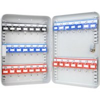 HMF - 13035-07 Schlüsselkasten 35 Haken, 32 x 23 x 7,5 cm, lichtgrau von HMF