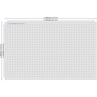 HMF - 1456-100 Rasterschaumstoff, Double-Size Würfelschaum, 345 x 550 mm 100 mm von HMF