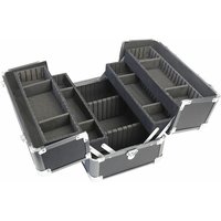 HMF - 14901-02 Schminkkoffer, Alu Beauty Case, Kosmetikkoffer, Universalkoffer, 33 x 22,5 x 24 cm von HMF