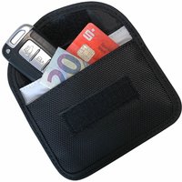 3402-02 rfid Schutztasche Autoschlüssel, Abschirmung Keyless-Go, rfid Bocker, 8,5 x 13 x 1,2 cm - HMF von HMF