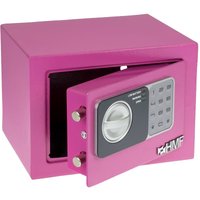 HMF - 46126-15 Möbeltresor Elektronikschloss, Safe Tresor klein mit Zahlenschloss, 23 x 17 x 17 cm, Pink von HMF