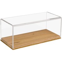 46872 Acryl Vitrine mit Holzsockel für Modellautos, 27 x 12 x 11 cm - HMF von HMF