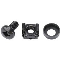 61120 Käfigmuttern Serverschrank, Kastenmuttern, 120er Set, schwarz - HMF von HMF