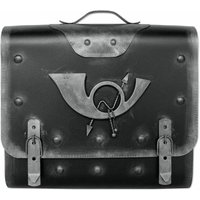 HMF - Briefkasten Alter Ranzen mit Posthorn PH2, 40 x 40 x 9 cm, silber von HMF