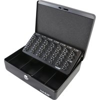 HMF - 10015-02 Geldkassette Euro-Münzzählbrett, 30 x 24 x 9 cm, schwarz von HMF