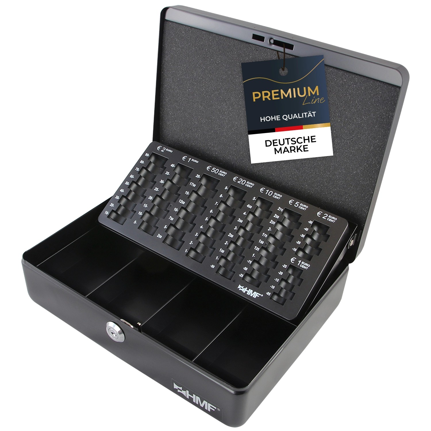 HMF 10015-02 Geldkassette Münzzählbrett 30 x 24 x 9 cm Schwarz HMF 10015-02 Geldkassette Münzzählbrett 30 x 24 x 9 cm Schwarz von HMF