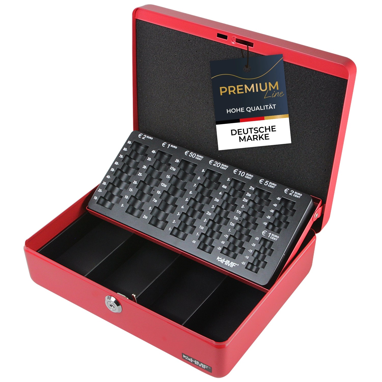 HMF 10015-03 Geldkassette Münzzählbrett 30 x 24 x 9 cm Rot HMF 10015-03 Geldkassette Münzzählbrett 30 x 24 x 9 cm Rot von HMF