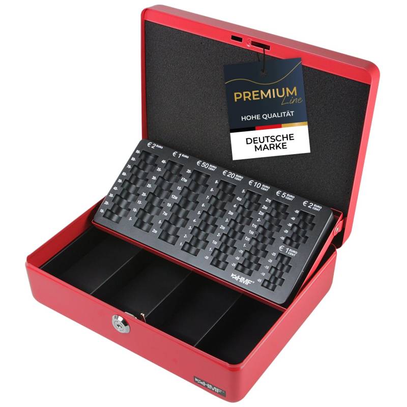 HMF 10015-03 Geldkassette Münzzählbrett 30 x 24 x 9 cm Rot HMF 10015-03 Geldkassette Münzzählbrett 30 x 24 x 9 cm Rot von HMF