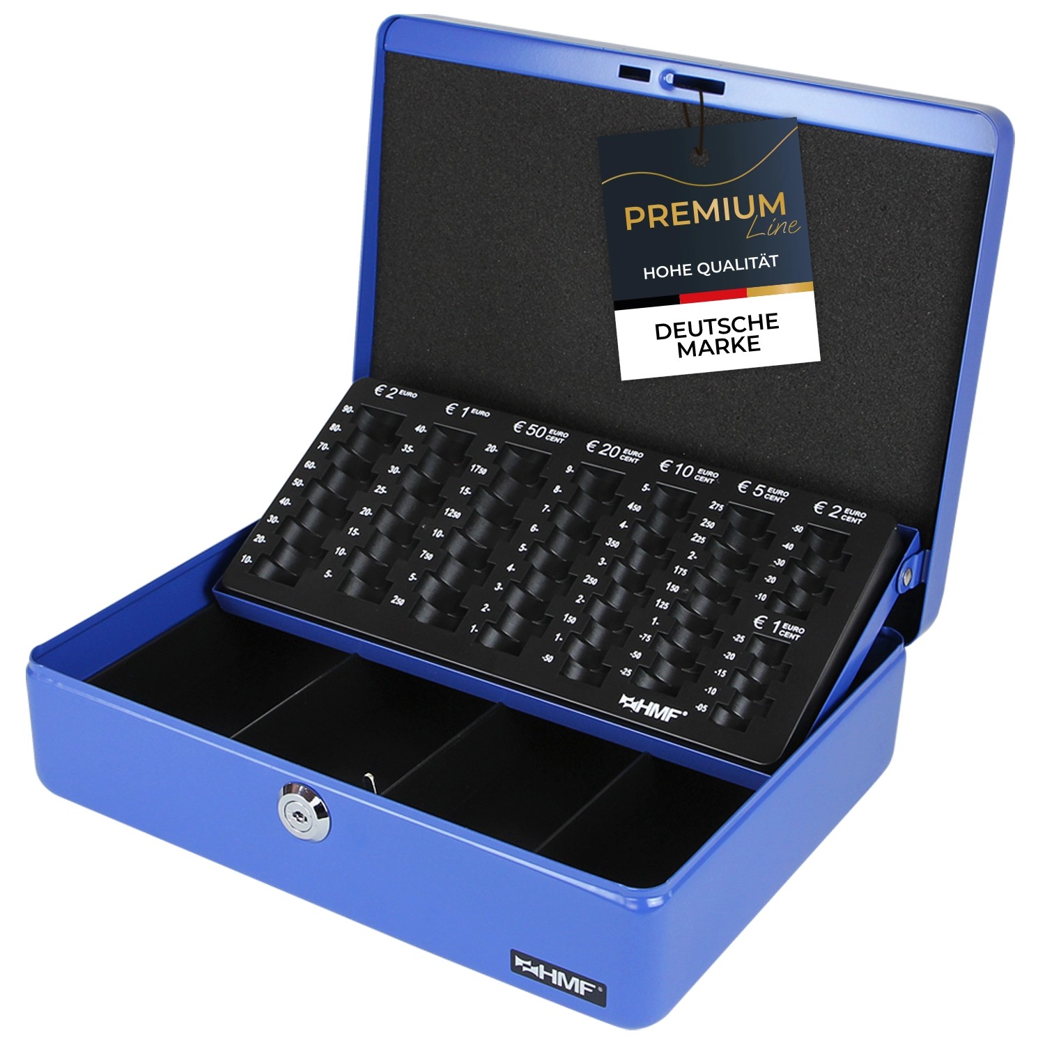 HMF 10015-05 Geldkassette Münzzählbrett 30 x 24 x 9 cm Blau HMF 10015-05 Geldkassette Münzzählbrett 30 x 24 x 9 cm Blau von HMF