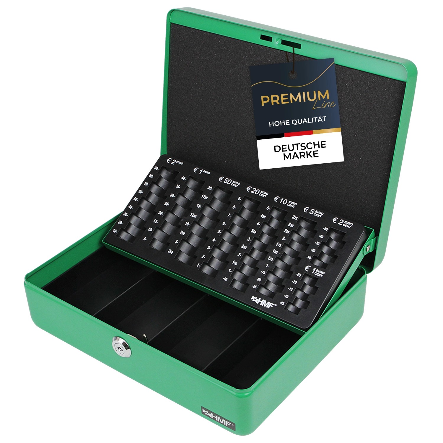 HMF 10015-06 Geldkassette Münzzählbrett 30 x 24 x 9 cm Grün HMF 10015-06 Geldkassette Münzzählbrett 30 x 24 x 9 cm Grün von HMF