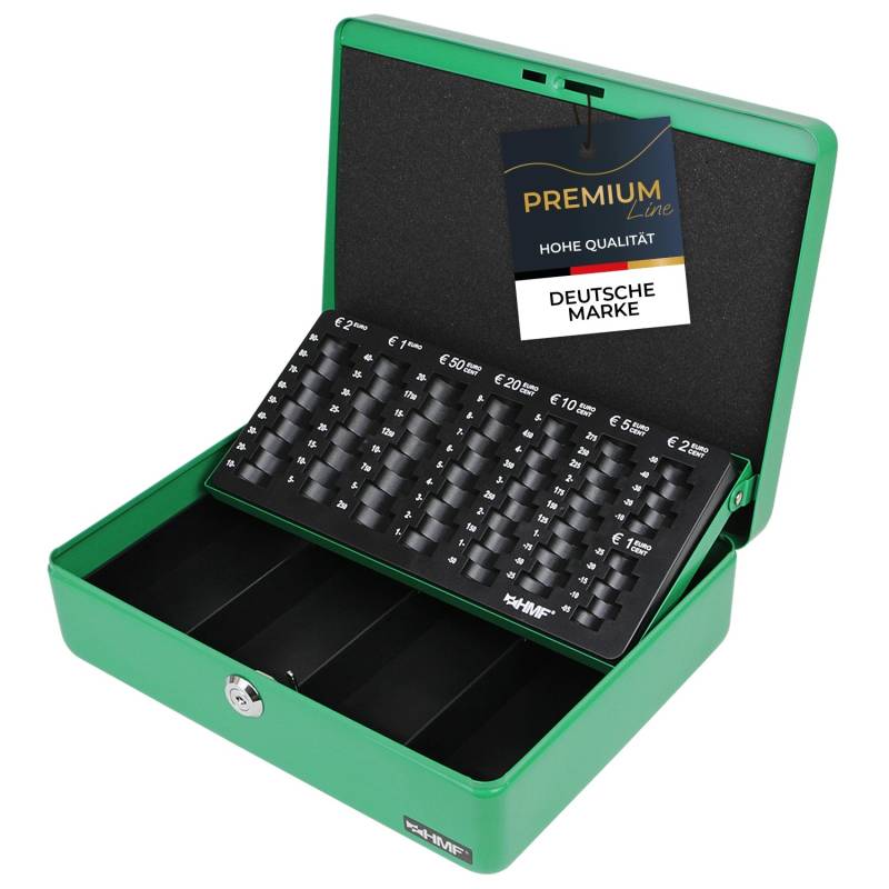 HMF 10015-06 Geldkassette Münzzählbrett 30 x 24 x 9 cm Grün HMF 10015-06 Geldkassette Münzzählbrett 30 x 24 x 9 cm Grün von HMF