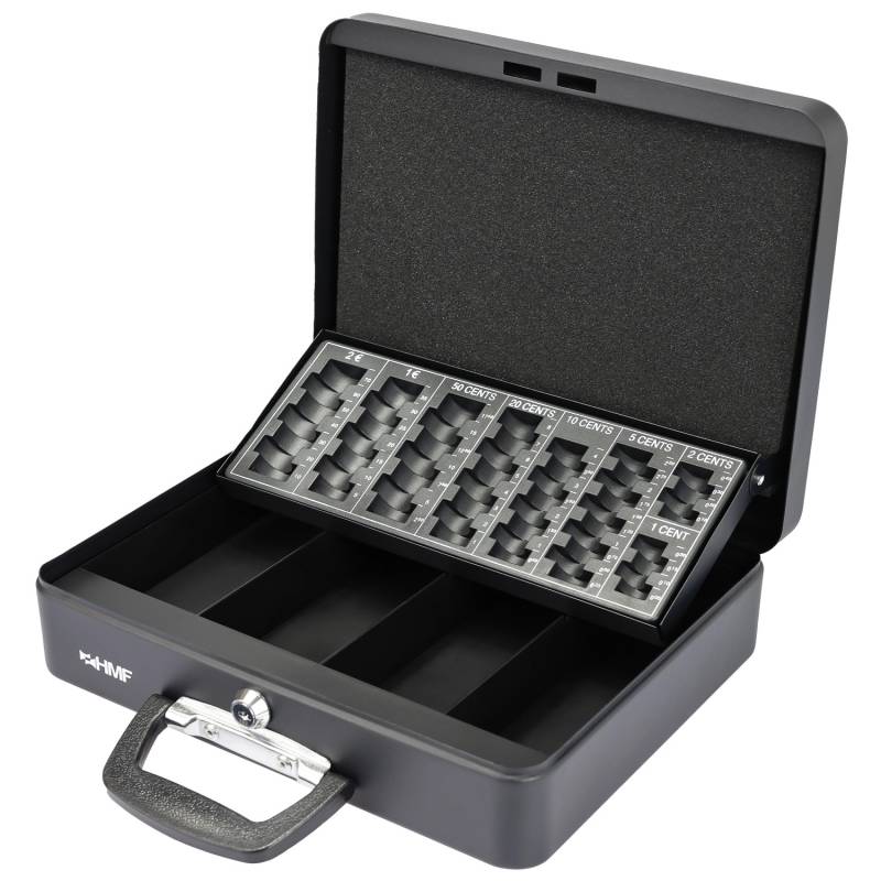 HMF 10016-02 Geldkassette Münzzählbrett Koffertragegriff 30 x 24 x 8 cm Schwarz HMF 10016-02 Geldkassette Münzzählbrett Koffertragegriff 30 x 24 x 8 cm Schwarz von HMF