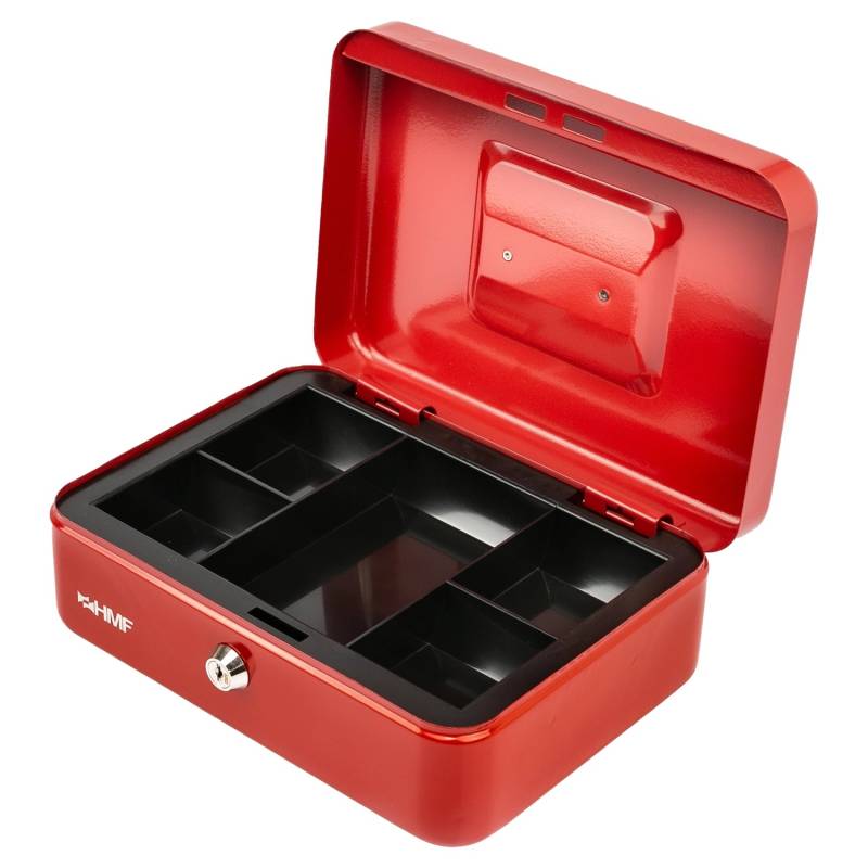 HMF 10125-03 Geldkassette 25 x 18 x 9 cm Rot von HMF