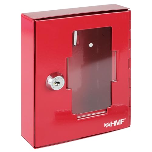 HMF 1020-03 Notschlüsselkasten 15,0 x 12,0 x 4,0 cm, RAL 3001 Signalrot von HMF