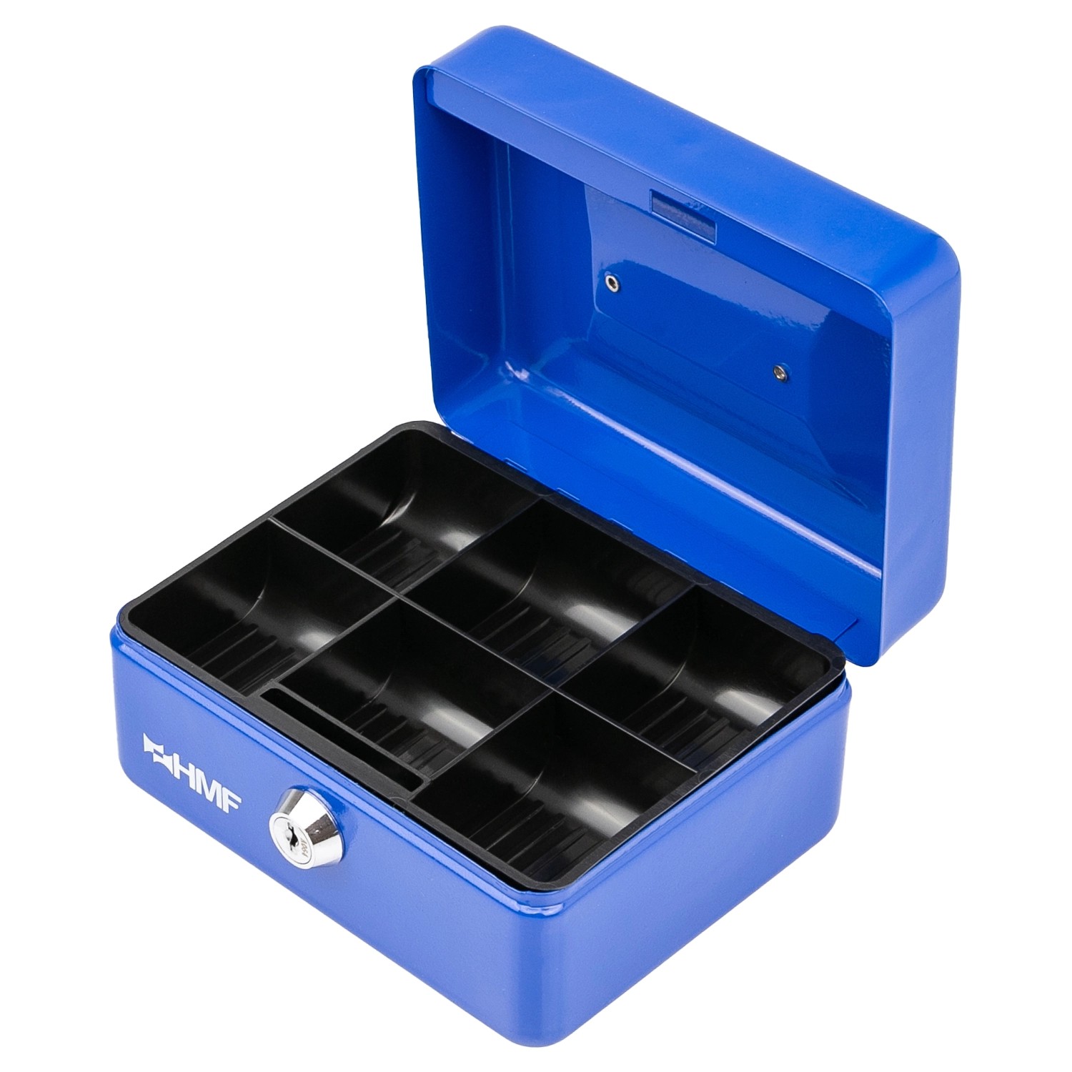 HMF 10215-05 Geldkassette Abschließbar Kasse Münzeinsatz 6 Münzfächer 15 x 12 x 8 cm Blau HMF 10215-05 Geldkassette Abschließbar Kasse Münzeinsatz 6 Münzfächer 15 x 12 x 8 cm Blau von HMF