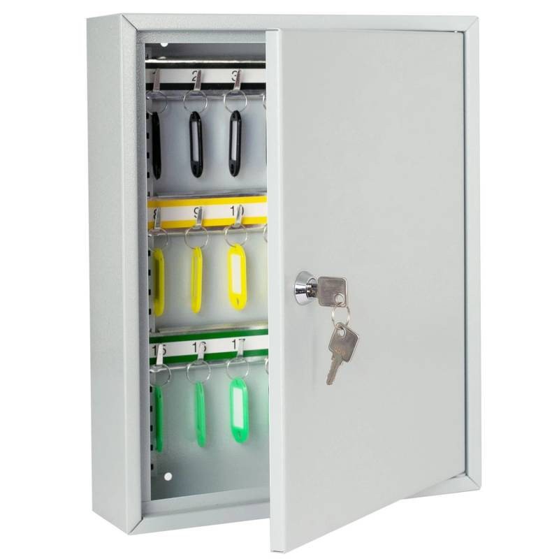 HMF 13542-07 Schlüsselschrank 42 Haken 35 x 27 x 8 cm Lichtgrau HMF 13542-07 Schlüsselschrank 42 Haken 35 x 27 x 8 cm Lichtgrau von HMF