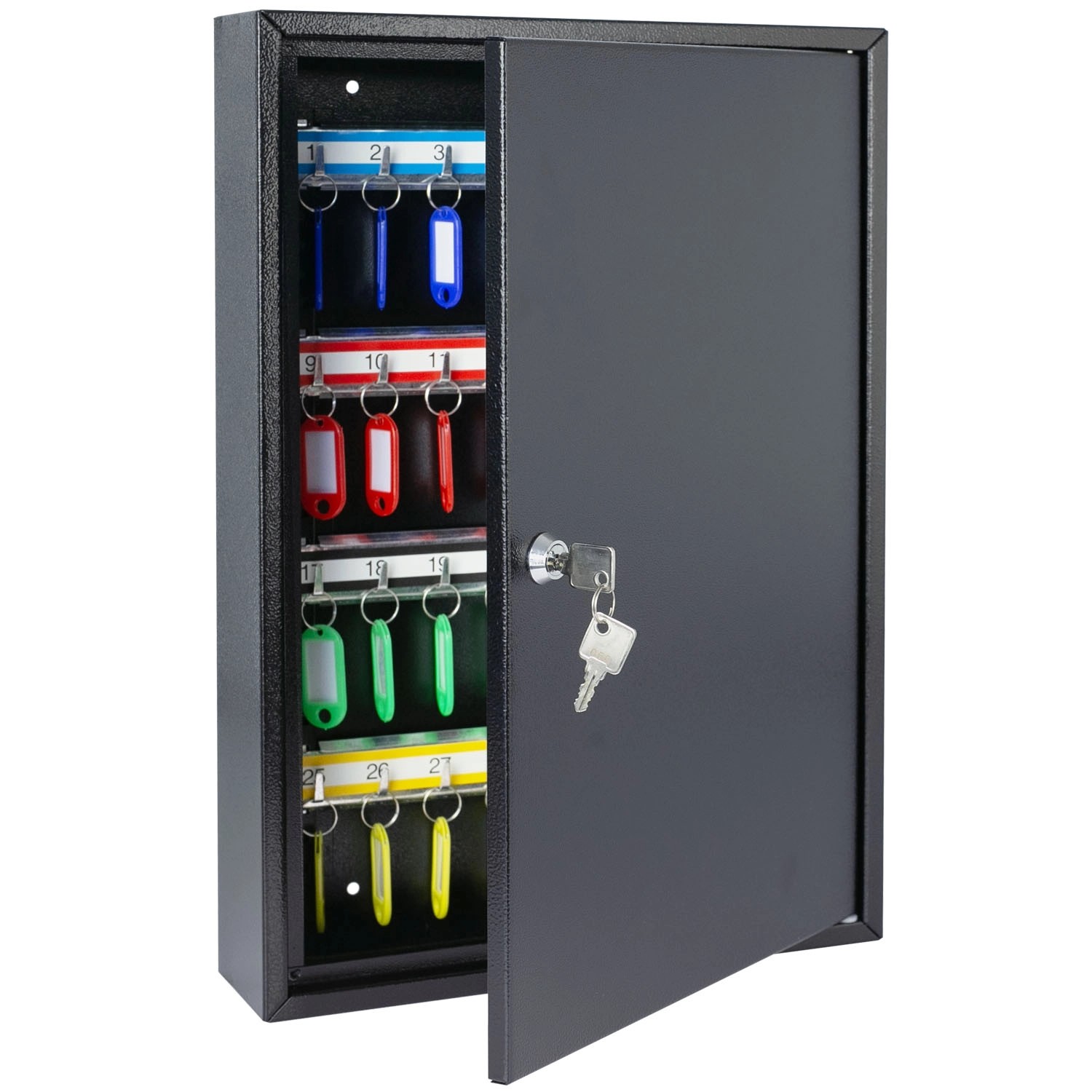 HMF 13564-02 Schlüsselschrank 64 Haken 45 x 30 x 8 cm Schwarz HMF 13564-02 Schlüsselschrank 64 Haken 45 x 30 x 8 cm Schwarz von HMF