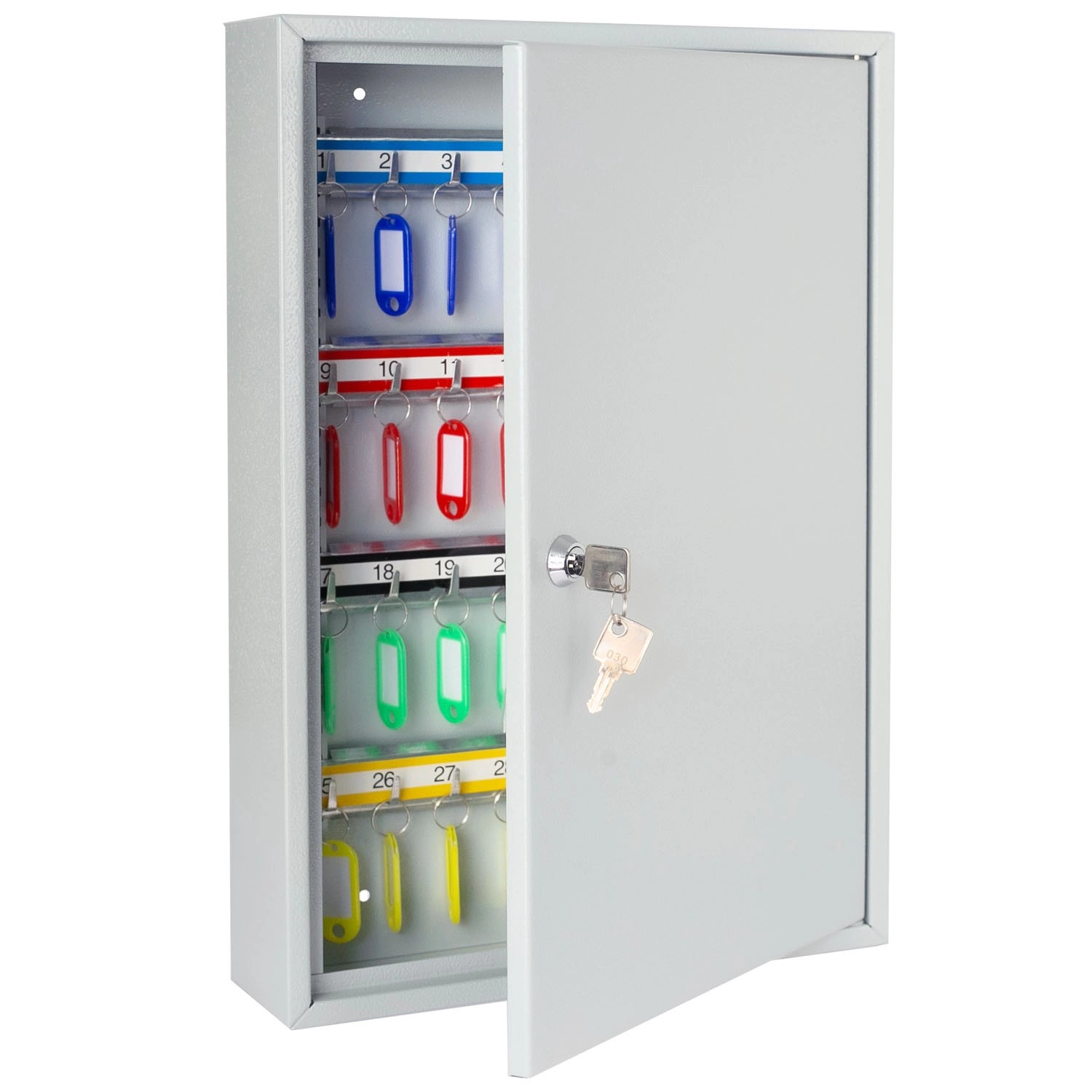 HMF 13564-07 Schlüsselschrank 64 Haken 45 x 30 x 8 cm Lichtgrau HMF 13564-07 Schlüsselschrank 64 Haken 45 x 30 x 8 cm Lichtgrau von HMF