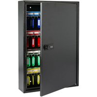 HMF - 13664-02 Schlüsselschrank mit Zahlencode, Schlüsselkasten groß, 64 Haken, 45 x 30 x 8 cm, Schwarz von HMF