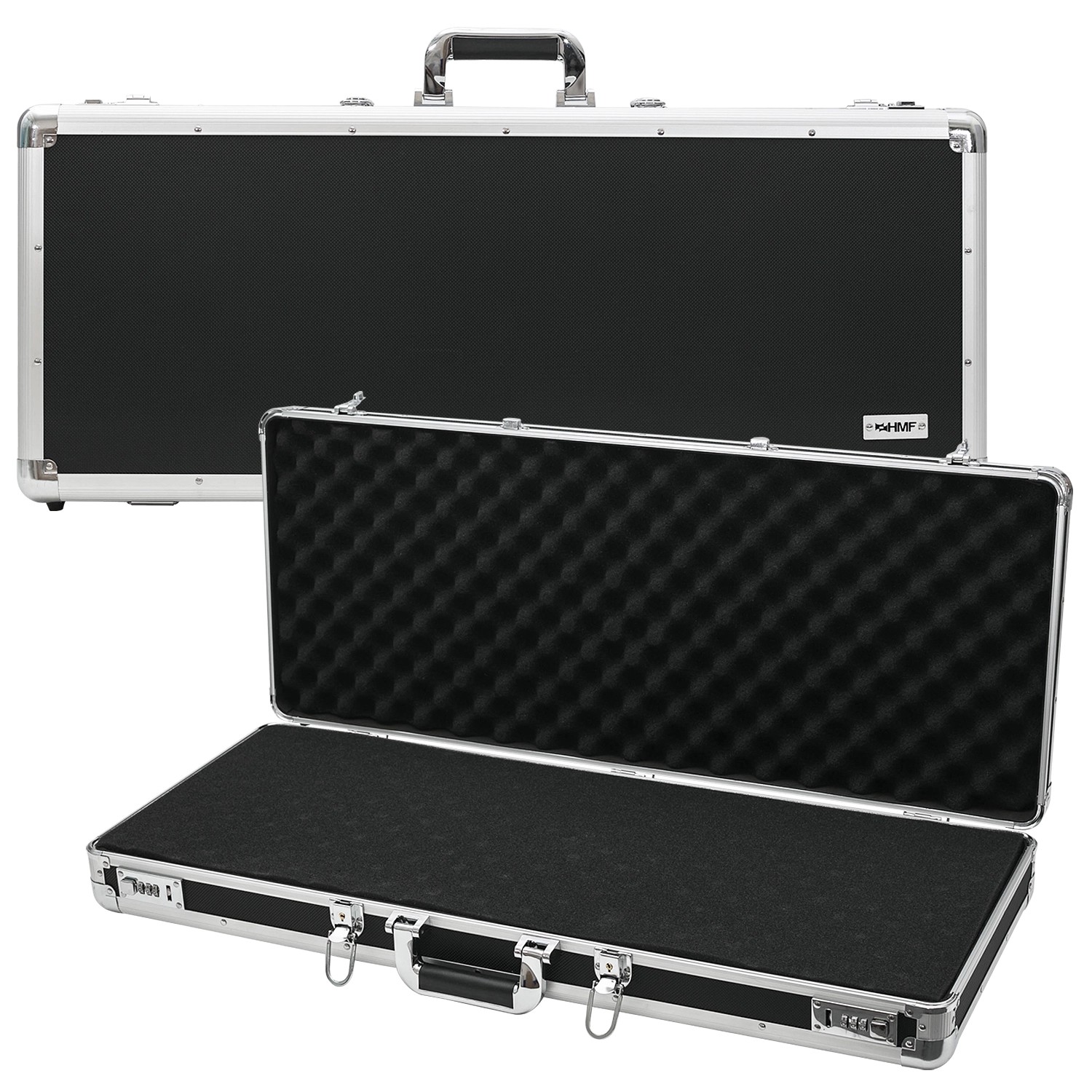 HMF 14444-02 Alu Koffer Rasterschaumstoff 82 x 36 x 12 cm Schwarz HMF 14444-02 Alu Koffer Rasterschaumstoff 82 x 36 x 12 cm Schwarz von HMF