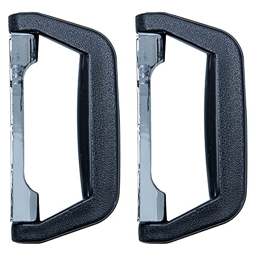 HMF 14973-02 Koffergriff, Tragegriff aus Kunststoff | 2 Stück | 14 x 7 cm | Schwarz von HMF