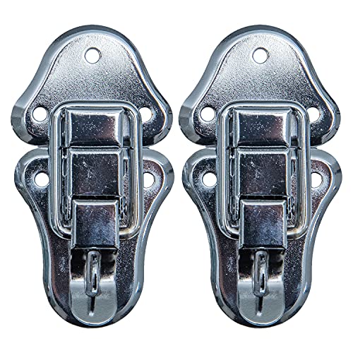 HMF 14986-09 Spannverschluss mit Schlossöse | 2 Stück | 50 x 95 mm | Silber verzinkt von HMF