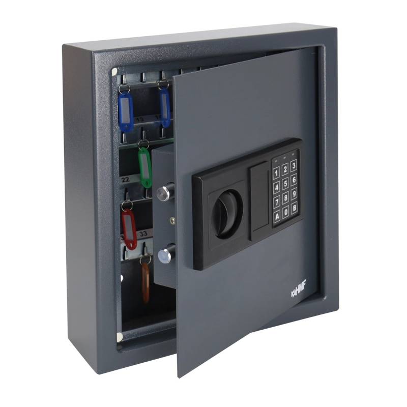 HMF 2048-11 Schlüsseltresor Zahlenschloss 48 Haken 36 x 30 x 10 cm Anthrazit HMF 2048-11 Schlüsseltresor Zahlenschloss 48 Haken 36 x 30 x 10 cm Anthrazit von HMF