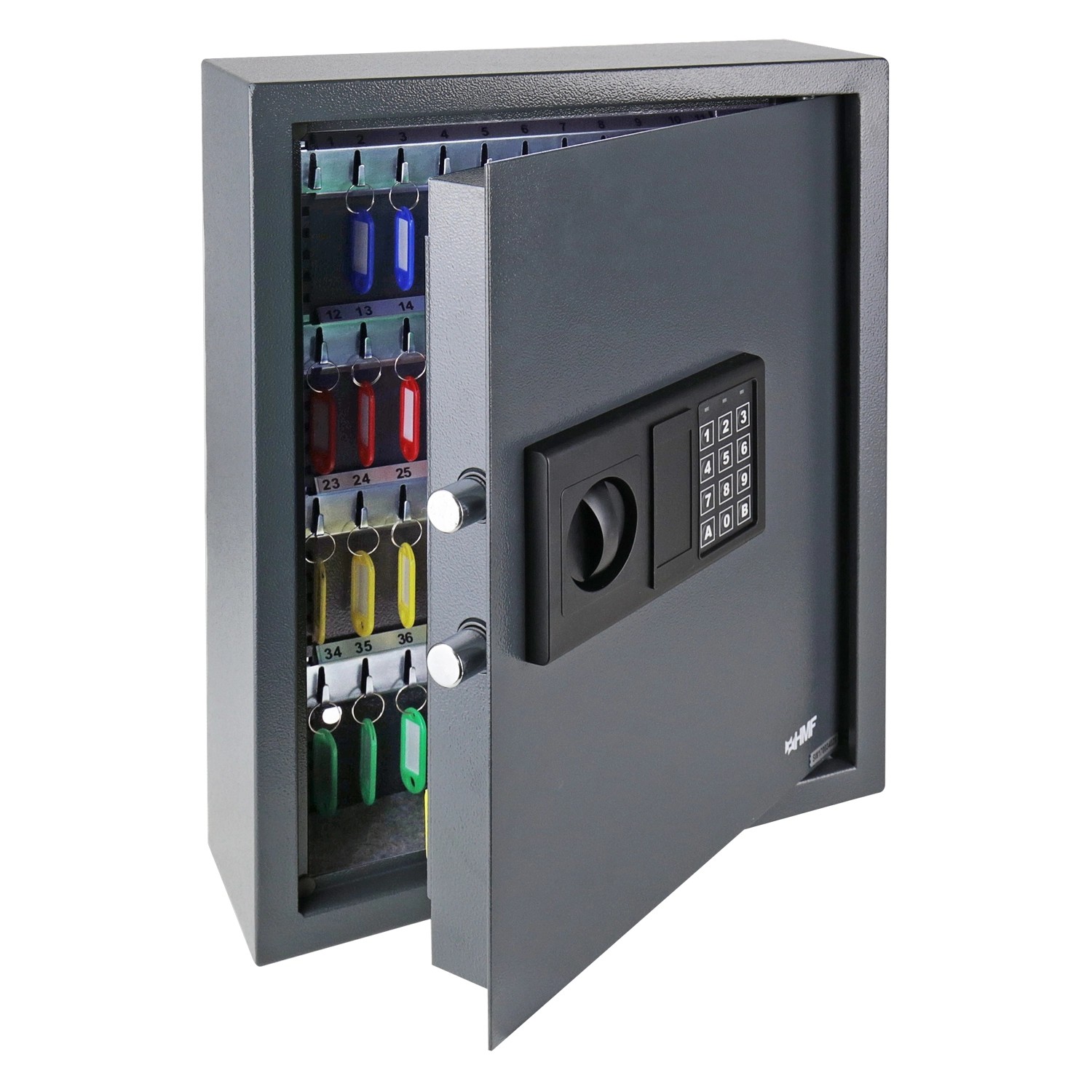 HMF 2071-11 Schlüsseltresor Zahlenschloss 71 Haken  46 x 36 x 12 cm Anthrazit HMF 2071-11 Schlüsseltresor Zahlenschloss 71 Haken  46 x 36 x 12 cm Anthrazit von HMF