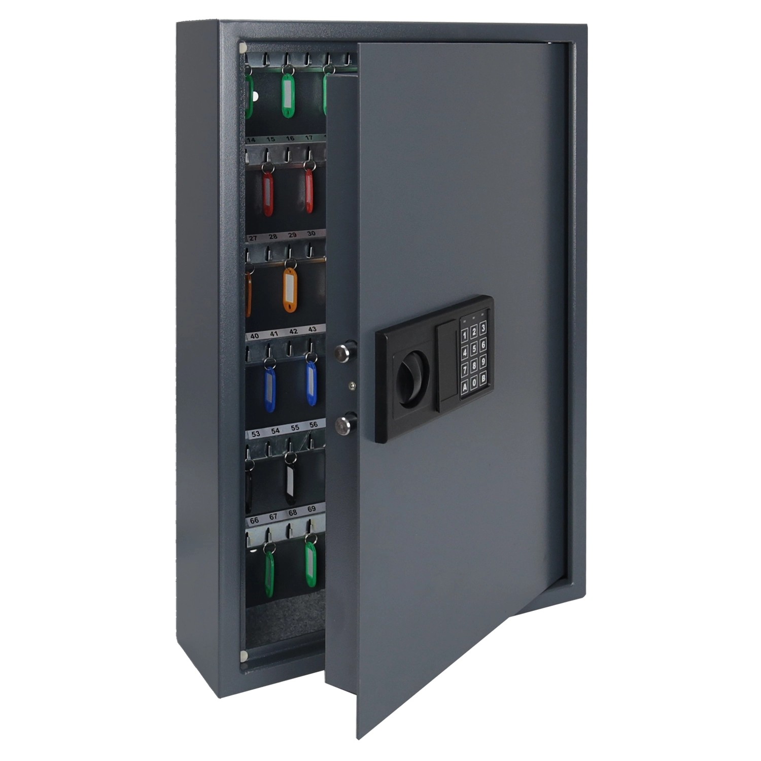 HMF 2133-11 Schlüsseltresor Zahlenschloss 133 Haken 66 x 43 x 13 cm Anthrazit HMF 2133-11 Schlüsseltresor Zahlenschloss 133 Haken 66 x 43 x 13 cm Anthrazit von HMF