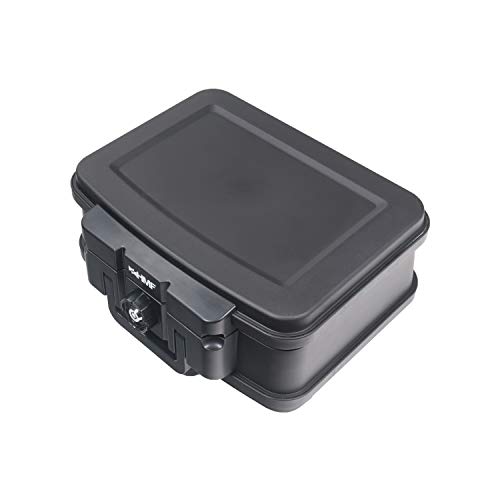 HMF 250451 Feuerfeste Wasserdichte Dokumentenbox | DIN A5 | 38,5 x 16,5 x 28 cm | schwarz von HMF