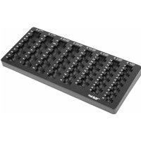 HMF 2701-02 Euro-Münzzählbrett abgeschrägt, 34 x 15 x 3 cm, schwarz von HMF