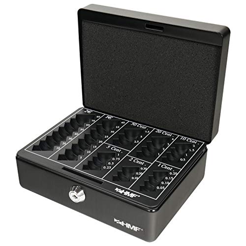 HMF 308-02 Geldkassette Euro-Münzbrett 20 x 16 x 9 cm, schwarz HMF 308-02 Geldkassette Euro-Münzbrett 20 x 16 x 9 cm, schwarz von HMF