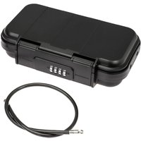 HMF 318-02 Tragbarer Safe mit Zahlenschloss, wasserdichter Mini Tresor mit Drahtseil, 23,5 x 14,5 x 5,8 cm HMF 318-02 Tragbarer Safe mit Zahlenschloss, wasserdichter Mini Tresor mit Drahtseil, 23,5 x 14,5 x 5,8 cm von HMF