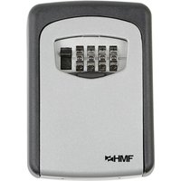 HMF 326-02 Schlüsseltresor Schlüsselbox ür außen mit 4-stelligem Zahlencode, Grau von HMF