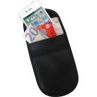 HMF - 3403-02 rfid Schutztasche Smartphone Autoschlüssel, Abschirmung, rfid Blocker, 13,5 x 9,5 x 1,5 cm von HMF