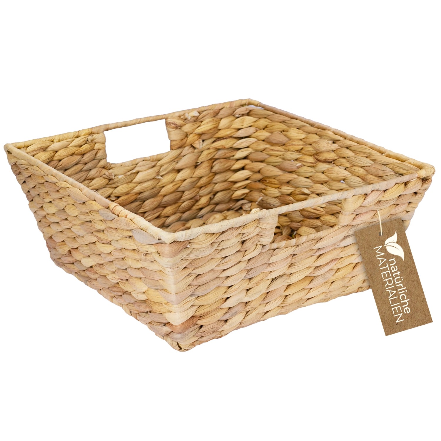 HMF 37269-30CM Geschenkkorb Leer Aufbewahrungskorb Geflochten Wasserhyazinthe 30 x 30 x 12 cm HMF 37269-30CM Geschenkkorb Leer Aufbewahrungskorb Geflochten Wasserhyazinthe 30 x 30 x 12 cm von HMF