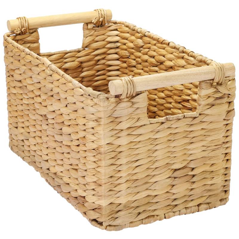 HMF 37279 Aufbewahrungskorb Badezimmer Korb Geflochten Wasserhyazinthe Holzgriffen 37 x 22 x 20 cm HMF 37279 Aufbewahrungskorb Badezimmer Korb Geflochten Wasserhyazinthe Holzgriffen 37 x 22 x 20 cm von HMF