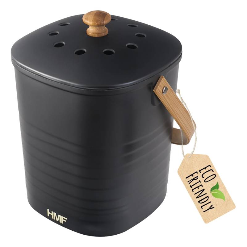 HMF 3780-3L-02 Biomülleimer Küche Geruchsdichter Komposteimer mit Deckel 3 Liter Schwarz HMF 3780-3L-02 Biomülleimer Küche Geruchsdichter Komposteimer mit Deckel 3 Liter Schwarz von HMF