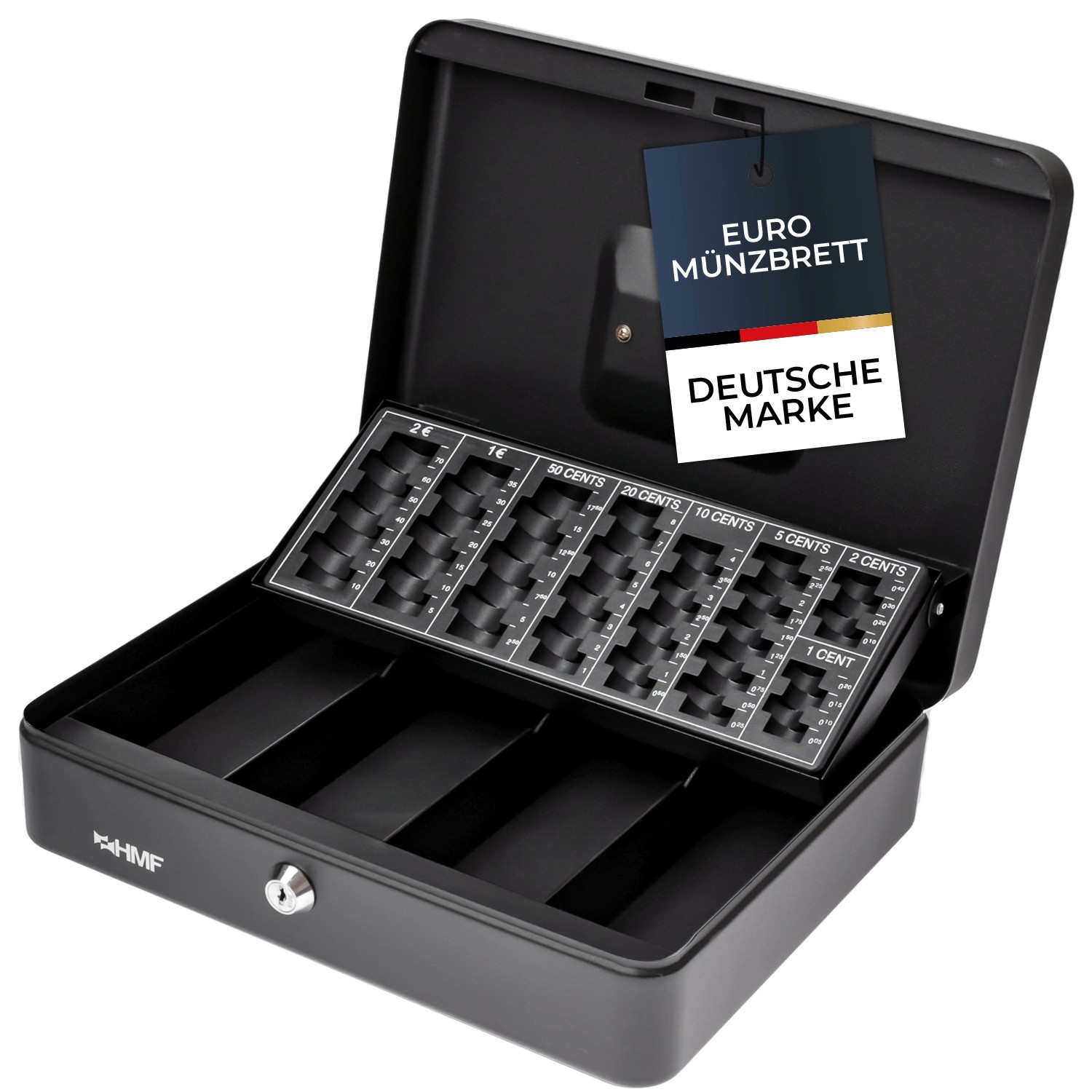 HMF 4215-02 Geldkassette Münzzählbrett 30 x 24 x 8 cm Schwarz HMF 4215-02 Geldkassette Münzzählbrett 30 x 24 x 8 cm Schwarz von HMF